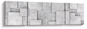 Obraz - Abstrakce betonových kachliček (170x50 cm)