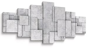 Obraz - Abstrakce betonových kachliček (210x100 cm)