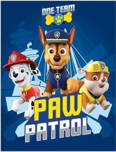 Fleecová deka Tlapková patrola - Paw Patrol - motiv One Team - 100 x 140 cm