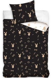 Bavlněné ložní povlečení Playboy - motiv Gold - 100% bavlna Renforcé - 70 x 90 cm + 140 x 200 cm