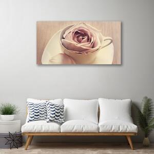 Obraz na plátně Hrnek Růže Umění 120x60cm