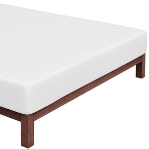 Jersey prostěradlo na jednolůžko - 90 x 200 cm + 30 cm - bílé - 100% bavlna