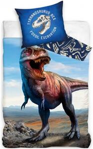 Bavlněné ložní povlečení Tyranosaurus Rex - motiv Fosil Excavation - 100% bavlna - 70 x 90 cm + 140 x 200 cm
