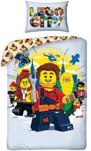 Bavlněné ložní povlečení LEGO CITY Adventures - 100% bavlna - 70 x 90 cm + 140 x 200 cm