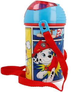 Plastová láhev na pití s víčkem Tlapková patrola - Paw Patrol - 450 ml