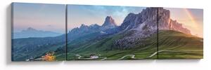 Obraz duhy nad skalisky (170x50 cm)