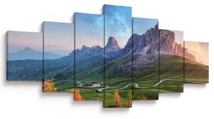 Obraz duhy nad skalisky (210x100 cm)