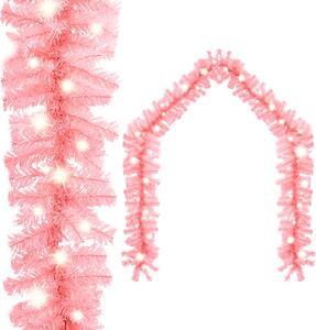 Vánoční girlanda s LED světýlky 20 m růžová