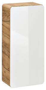 CMD Koupelnová skříňka nástěnná Aruba White 35 cm - dub/bílá