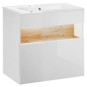 ViaDomo Via Domo - Koupelnová skříňka pod umyvadlo Bahama White - bílá - 60x59x46 cm