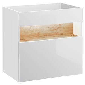 ViaDomo Via Domo - Koupelnová skříňka pod umyvadlo Bahama White - bílá - 60x59x46 cm