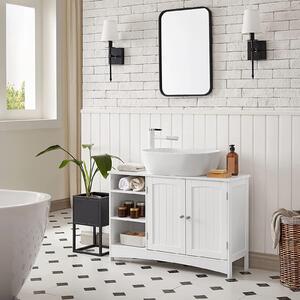VASAGLE Koupelnová skříňka pod umyvadlo - bílá - 90x30x60 cm