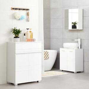 VASAGLE Koupelnová skříňka - bílá - 60x30x80 cm