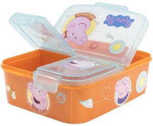Multibox na svačinu Prasátko Peppa se 3 přihrádkami