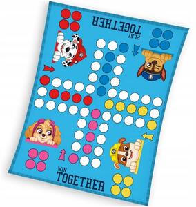 Dětská fleece deka Tlapková patrola - Paw Patrol - motiv Člověče nezlob se - 130 x 170 cm