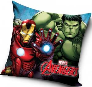 Polštář Avengers - Iron Man a Hulk - 40 x 40 cm