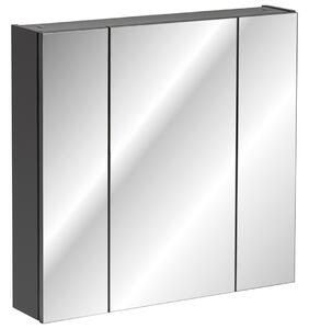 CMD Koupelnová skříňka se zrcadlem 80 cm Monako Grey - šedá
