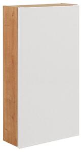 CMD Koupelnová skříňka nástěnná Monako White Oak - 40 cm - bílá/dub