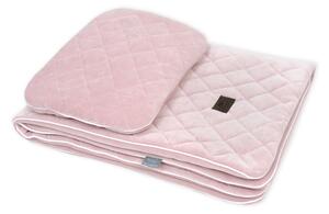 Sleepee Royal Baby Set růžový - sametová deka + polštářek