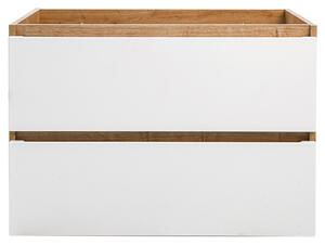 CMD Koupelnová skříňka pod umyvadlo Monako White Oak - 80 cm - dub/bílá