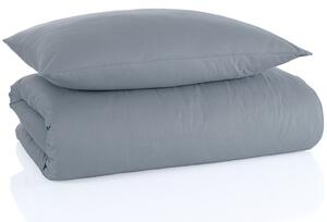 Bavlněné jednobarevné ložní povlečení BedTex Exclusive Collection - šedé - 100% bavlna - 70 x 90 cm + 140 x 200 cm