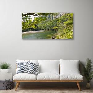 Obraz na plátně Jezero Příroda 100x50 cm