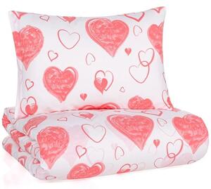 Bavlněné ložní povlečení Pink Love - rozbalené
