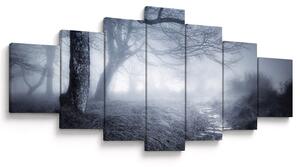 Obraz - Cesta v mlze (210x100 cm)