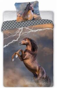 Bavlněné ložní povlečení kůň Arabský plnokrevník - 100% bavlna - 70 x 90 cm + 140 x 200 cm