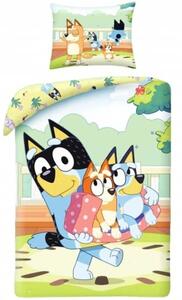 Bavlněné ložní povlečení Bluey v parku - motiv Rodinná pohoda v parku - 100% bavlna - 70 x 90 cm + 140 x 200 cm