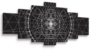 Obraz - Abstrakce hodin (210x100 cm)