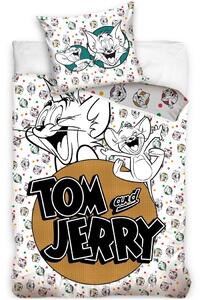 Bavlněné ložní povlečení Tom & Jerry - 100% bavlna - 70 x 90 cm + 140 x 200 cm