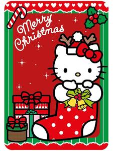 Vánoční flísová deka Hello Kitty - 100 x 140 cm