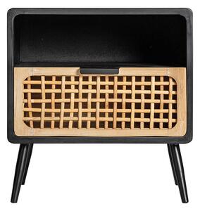 Noční stolek denso 51 x 35 cm černý