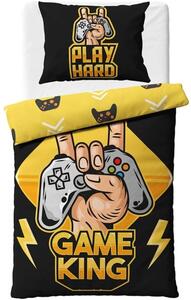 Bavlněné ložní povlečení Game King - 70x90 cm + 140x200 cm