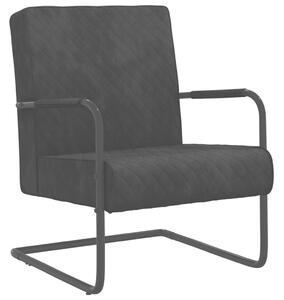 Konzolová židle černá samet
