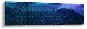 Obraz - Hory v počítačovém modelu (170x50 cm)