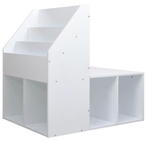 Dětská skříňka s lavicí bílá 60 x 78 x 78 cm MDF