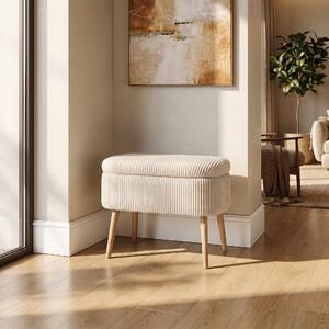 ASIR Taburet MINI OSLO LINEN krémová