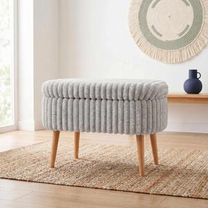 ASIR Taburet MINI OSLO LINEN šedá