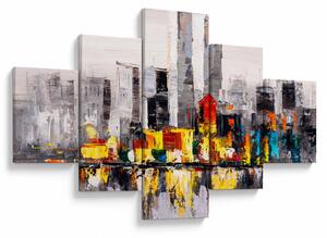 Obraz - Malba velkoměsta (125x70 cm)