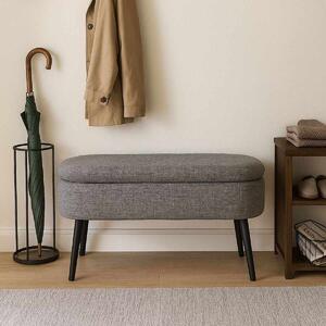 ASIR Taburet OSLO LINEN šedá