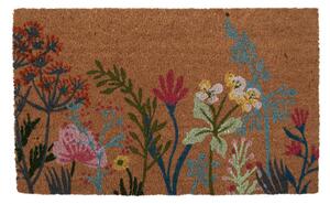 Kokosová rohožka se vzorem divoké louky Wildflower Fields – 75x45 cm