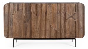 Komoda Sarrina 145 x 82 cm hnědá
