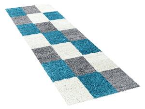 Šedo-tyrkysový běhoun 80x250 cm Life – Ayyildiz Carpets