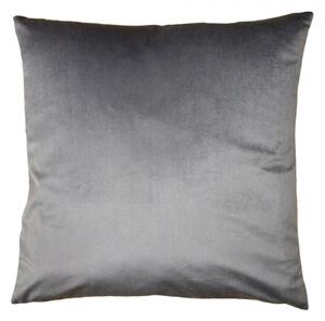 Šedý povlak na dekorativní polštář z polyesteru – 45x45 cm