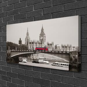 Obraz na plátně Most Londýn Big Ben 120x60 cm