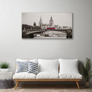 Obraz na plátně Most Londýn Big Ben 140x70 cm