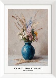 Tištěný obraz s rámem 56x75 cm Blue Vase – Styler
