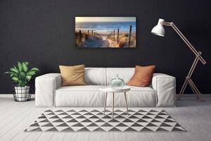 Obraz na plátně Pláž Stezka Krajina 125x50 cm